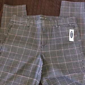 Old Navy Pixie Ankle Pants - Gray Plaid